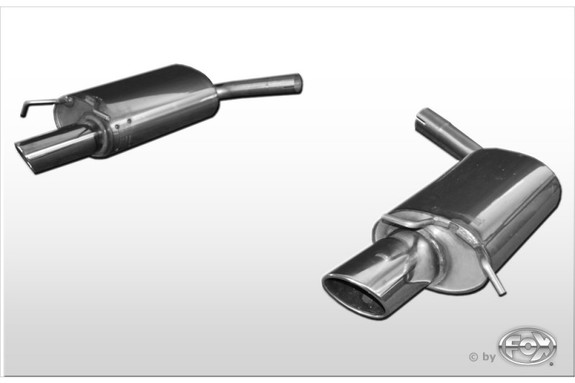 FOX Edelstahl Duplex Sportauspuff Mercedes C Klasse Coupe W204 C350 Mit