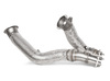 Akrapovic Edelstahl Downpipe inkl. Kat-Ersatzrohr BMW 4er M4 F82 Coupe und F83 Cabrio