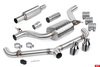 APR Edelstahl Duplex Ø76mm Sportauspuff-Komplettanlage ab Kat VW Golf 7 GTI VorFacelift je 102mm rund scharf schräg