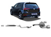 Bastuck Edelstahl Duplex Sportauspuff-Komplettanlage ab Kat VW Golf 7 GTI Facelift in R-Optik je 2x100mm rund doppelwandig gerade
