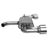 Bastuck Edelstahl Duplex Sportauspuff inkl. Adapter VW Golf 7 GTI Facelift in R-Optik je 2x100mm rund doppelwandig gerade