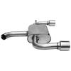Bastuck Edelstahl Duplex Sportauspuff inkl. Adapter VW Golf 7 GTI Facelift je 100mm rund doppelwandig gerade
