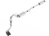 Borla S-TYPE Edelstahl Sidepipe Sportauspuff-Komplettanlage ab Kat Ford F-150 ab 2015 2x102mm rund eingerollt abgeschrägt in schwarz