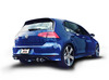 Borla Edelstahl Sportauspuff-Komplettanlage ab Kat Ø76mm-System VW Golf 7 R je 2x 89mm rund eingerollt abgeschrägt