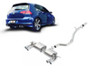 Borla Edelstahl Sportauspuff-Komplettanlage ab Kat Ø76mm-System VW Golf 7 R je 2x 89mm rund eingerollt abgeschrägt