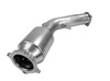 BULL-X Edelstahl Downpipe mit HJS 200-Zeller Sport-Kat Ø76mm Audi A4 B8 2.0l TFSI Facelift ab 11/2011