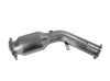 BULL-X Edelstahl Downpipe mit HJS 200-Zeller Sport-Kat Ø76mm Audi A4 B8 2.0l TFSI Facelift ab 11/2011