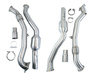 Bull-X Edelstahl Ø70mm-Downpipe mit 200-Zeller Sport-Kat Audi S8 D4 Typ 4H