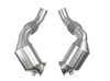 Bull-X Edelstahl Ø70mm-Downpipe mit 200-Zeller Sport-Kats BMW M5 F10