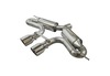 BULL-X Mittig Edelstahl Duplex Sportauspuff Ø76mm VW Golf 7 GTI im R32-Design