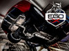 EGO-X Edelstahl R32-Look Sportauspuff-Komplettanlage ab Kat mit Klappensteuerung Ø76mm Seat Leon 1P inkl. Endrohrsatz nach Wahl