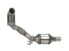 Bull-X Edelstahl Ø76mm Downpipe mit 200-Zellen Sport-Kat u. OPF Skoda Octavia RS 2.0l TSI Typ NX Gen4