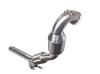 Bull-X Edelstahl Ø70mm-Downpipe mit 200-Zellen Sport-Kat VW Golf 7 1.2l 1.4l TSI inkl. Variant, Sportsvan