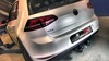 BULL-X Mittig Edelstahl Duplex Sportauspuff Ø76mm VW Golf 7 GTI im R32-Design inkl. Endrohrsatz nach Wahl