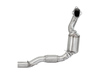 Bull-X Edelstahl Ø63,5mm Downpipe mit 200-Zellen Sport-Kat VW Polo GTI 1.4l Typ 6R