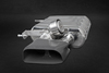 Capristo Edelstahl Duplex Sportauspuff BMW 6er 650i F13 Coupe F12 Cabrio u. F06 Gran Coupe je 1x trapezförmig mit Keramik-Beschichtung