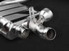 Capristo Edelstahl Duplex Sportauspuff Porsche Cayenne 2 4.8l Turbo Facelift Typ 958 für originale Endrohre