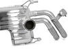 Eisenmann Duplex Sportauspuff RACE-Version inkl. Endrohre Audi R8 V8 je 1x175x85mm flachoval eingerollt seitlich schräg ohne Absorber