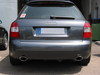 Eisenmann Edelstahl Duplex Sportauspuff Audi S4 B6 Limousine, Avant u. Cabrio je 1x120x77mm oval eingerollt abgeschrägt