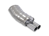 Eisenmann Edelstahl Sportauspuff RACE-Version BMW 3er E36 Limo Coupe Cabrio Touring 320i 323i 2x76mm rund scharf gerade