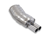 Eisenmann Edelstahl Sportauspuff RACE-Version BMW 3er E36 Limo Coupe Cabrio Touring 325i 328i 2x70mm rund scharf gerade