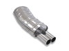 Eisenmann Edelstahl Sportauspuff BMW 3er E36 Limo Coupe Cabrio Touring 325i 328i 2x76mm rund scharf gerade