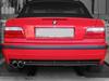 Eisenmann Edelstahl Sportauspuff RACE-Version BMW 3er E36 Limo Coupe Cabrio Touring 325i 328i 2x70mm rund scharf gerade