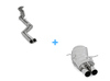 Eisenmann Racing-Komplettanlage ab Kat BMW 3er E46 Limo Touring Coupe Cabrio 320i 325i 330i 2x83mm rund scharf gerade