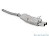 Eisenmann Racing-Komplettanlage ab VSD BMW 3er E46 Limo Touring Coupe Cabrio 2x76mm rund scharf gerade