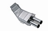 Eisenmann Edelstahl Sportauspuff BMW 5er E34 Limo & Touring 525i 2x70mm rund scharf gerade