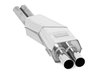 Eisenmann Edelstahl Sportauspuff BMW 5er E34 Limo & Touring 540i 2x70mm rund scharf gerade