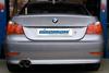 Eisenmann Edelstahl Sportauspuff BMW 5er E60 E61 Limo u. Touring 520i-530i inkl. LCI mit 70mm Anschluss 2x76mm rund scharf gerade