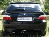 Eisenmann Edelstahl Sportauspuff BMW 5er E60 E61 Limo u. Touring 520i-530i inkl. LCI mit 70mm Anschluss 2x76mm rund scharf gerade