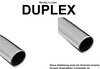 Eisenmann Edelstahl Duplex Sportauspuff RACE-Version BMW 5er F10 F11 Limo u. Touring 535i je 1x90mm rund eingerollt gerade