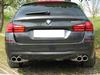 Eisenmann Edelstahl Duplex Sportauspuff RACE-Version BMW 5er F11 Touring 550i je 2x90mm rund eingerollt gerade