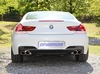 Eisenmann Edelstahl Duplex Sportauspuff BMW 6er F12 F13 Coupe Cabrio u. F06 Grand Coupe 640i je 2x90mm rund eingerollt gerade