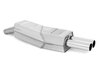 Eisenmann Edelstahl Sportauspuff RACE-Version BMW 7er E32 740i 2x70mm rund scharf gerade