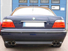 Eisenmann Edelstahl Duplex Sportauspuff BMW 7er E38 750i je 2x83mm rund scharf gerade