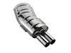 Eisenmann Edelstahl Sportauspuff inkl. Verbindungsrohr RACE-Version BMW 3er E36 M3 2x70mm rund scharf gerade