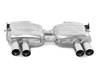 Eisenmann Edelstahl Duplex Sportauspuff RACE-Version BMW 3er M3 E92 E93 Coupe & Cabrio je 2x83mm rund scharf abgeschrägt doppelwandig versetzt