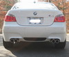 Eisenmann Edelstahl Duplex Sportauspuff RACE-Version BMW 5er E60 M5 Limousine inkl. LCI je 2x83mm rund eingerollt gerade