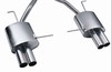Eisenmann Edelstahl Duplex Sportauspuff RACE-Version BMW X5 E53 4.6l je 2x83mm rund scharf gerade