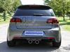 Eisenmann Edelstahl Sportauspuff Mittig RACE-Version VW Golf 6 R 2 x 102mm rund eingerollt gerade