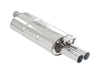 FOX Edelstahl Sportauspuff Audi 100 Typ C3 2.2l quattro 2x63mm rund