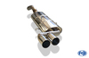 Fox Edelstahl Sportauspuff-Komplettanlage ab Kat Audi 80/90 (81/85) Limousine/Coupe - Modelle ohne Kat - 2x63mm rund scharf gerade