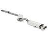 Fox Edelstahl Sportauspuff-Komplettanlage ab Kat Audi 80/90 (81/85) Limousine/Coupe - Modelle ohne Kat - 2x76mm rund eingerollt gerade mit Absorber