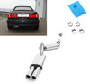Fox Edelstahl Sportauspuff-Komplettanlage ab Kat Audi 80/90 89 B3 B4 Coupe u. Cabrio 2.6l 2.8l 2x76mm rund eingerollt