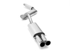 Fox Edelstahl Sportauspuff-Komplettanlage ab Kat Audi 80/90 89 B3 B4 Coupe u. Cabrio 2.6l 2.8l 2x76mm DTM rund scharf