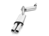 Fox Edelstahl Sportauspuff-Komplettanlage ab Kat Audi 80/90 89 B3 B4 Coupe u. Cabrio 2.6l 2.8l 2x76mm rund eingerollt