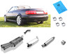 Fox Edelstahl Sportauspuff-Komplettanlage ab Kat Audi 80/90 89 B3 Coupe(ab 07/94) u. B4 Cabrio 2.6l 2.8l 2x76mm rund scharf